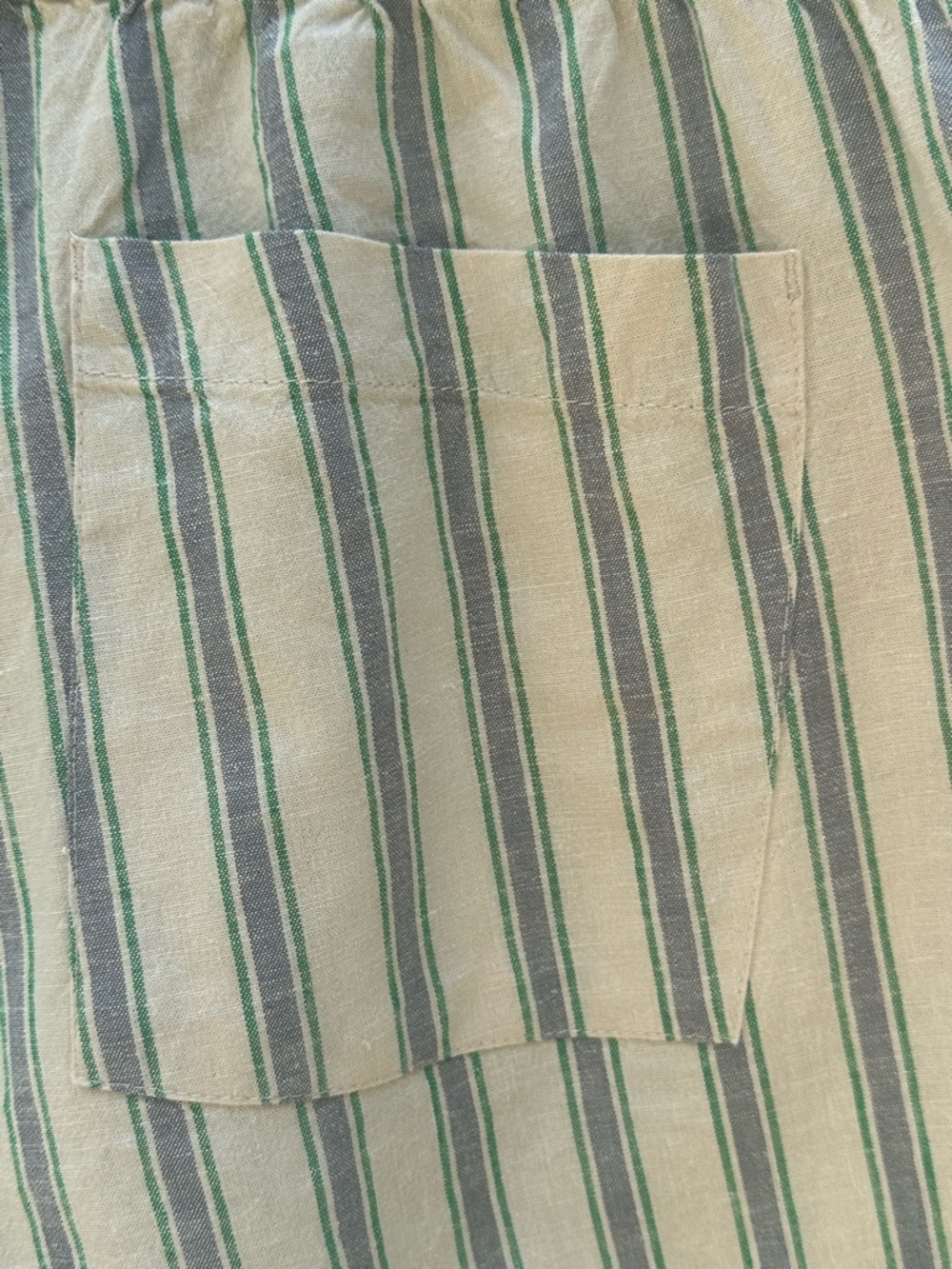 TOAD&CO “Taj Hemp” Cuffed Shorts In Barley Stripe Size Medium New With Tag! - Picture 6 of 8